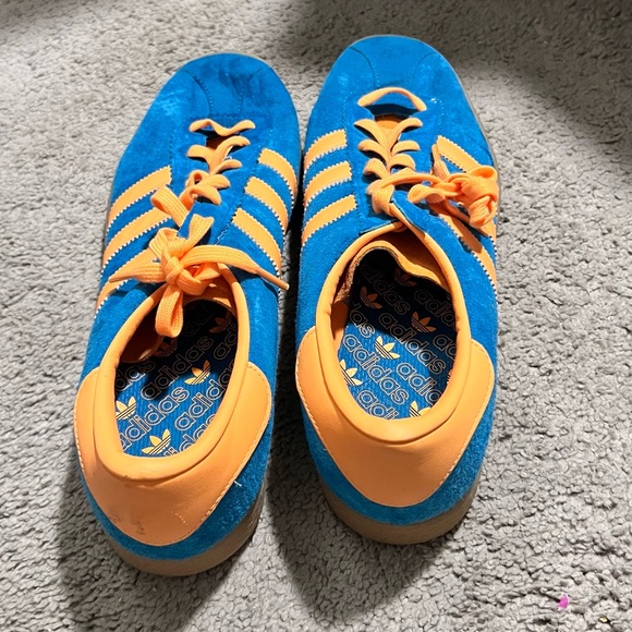 Adidas Size 13 Stadt Blue & Orange - Picture 3 of 4